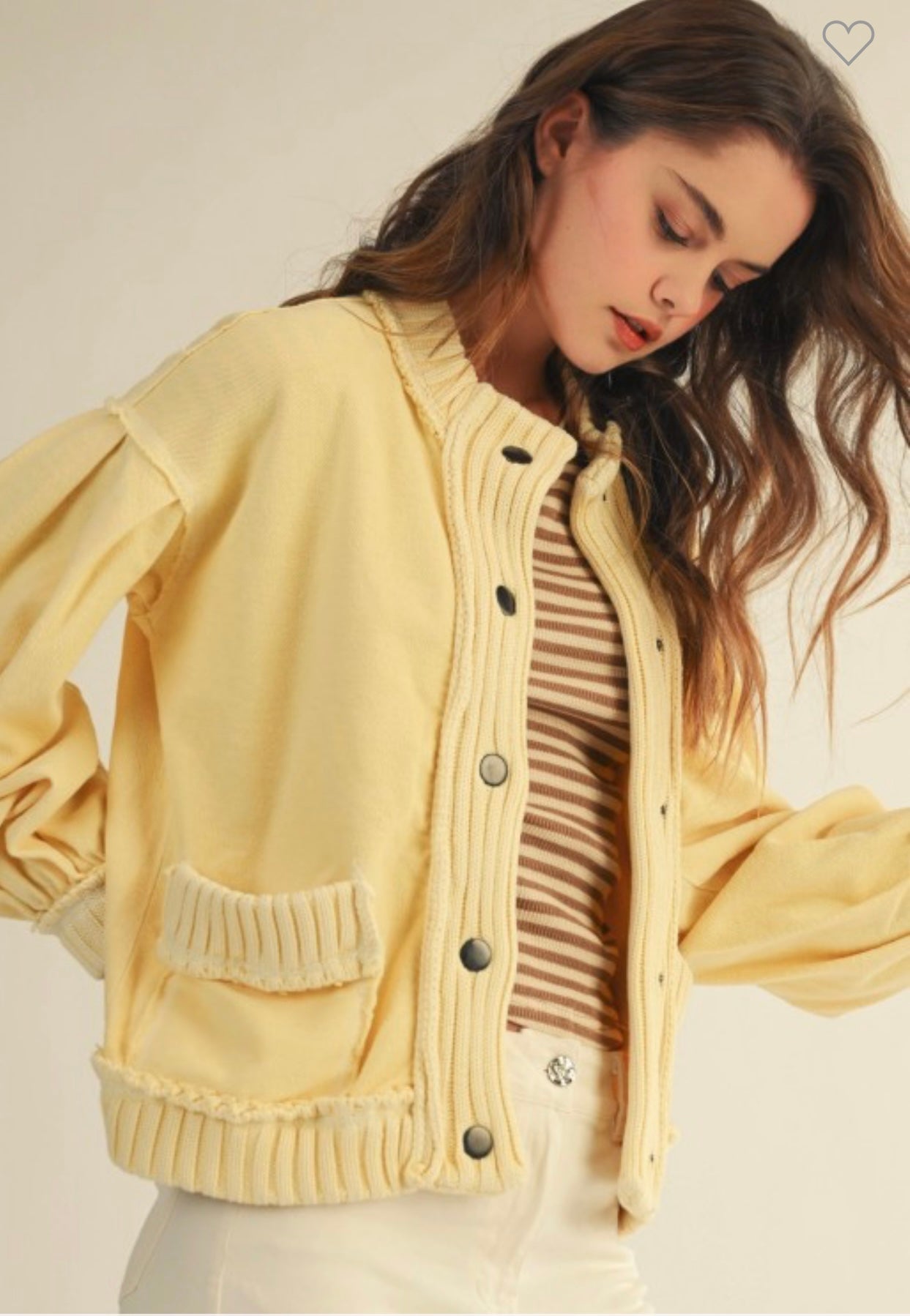 Lemon Cardigan Jacket