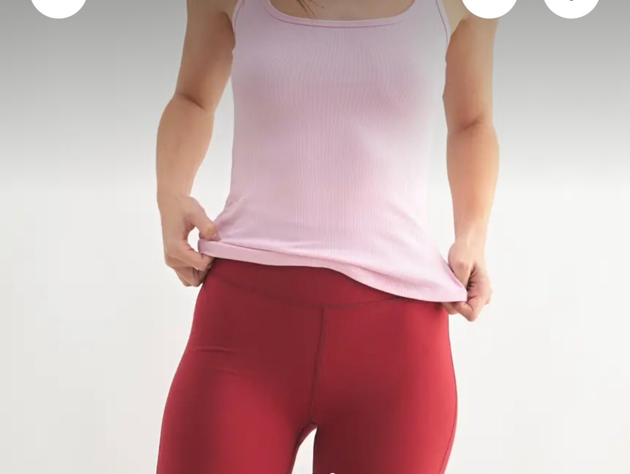 Ribbed Square Neck Tank