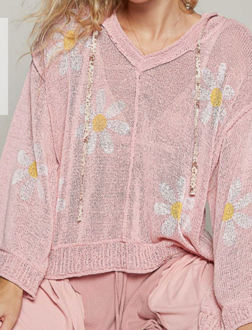 Sweet Caroline Pink Flower Top