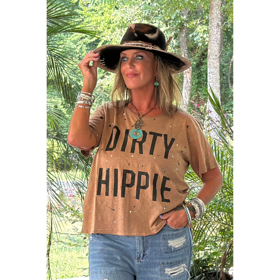 Dirty Hippie Tee - Vintage Chocolate