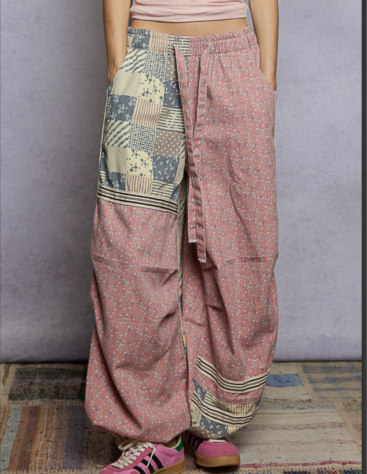 Country Pink Patch Joggers