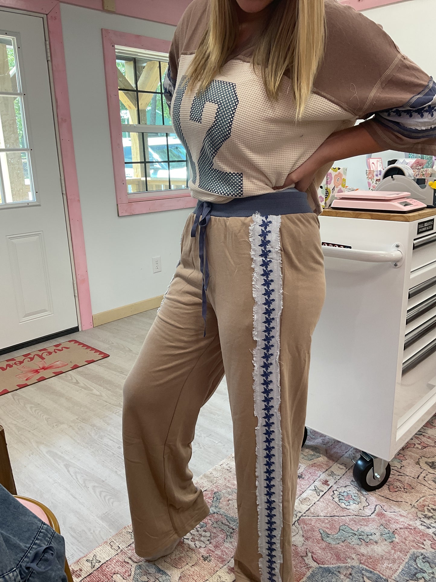 Oatmeal Decal Pants