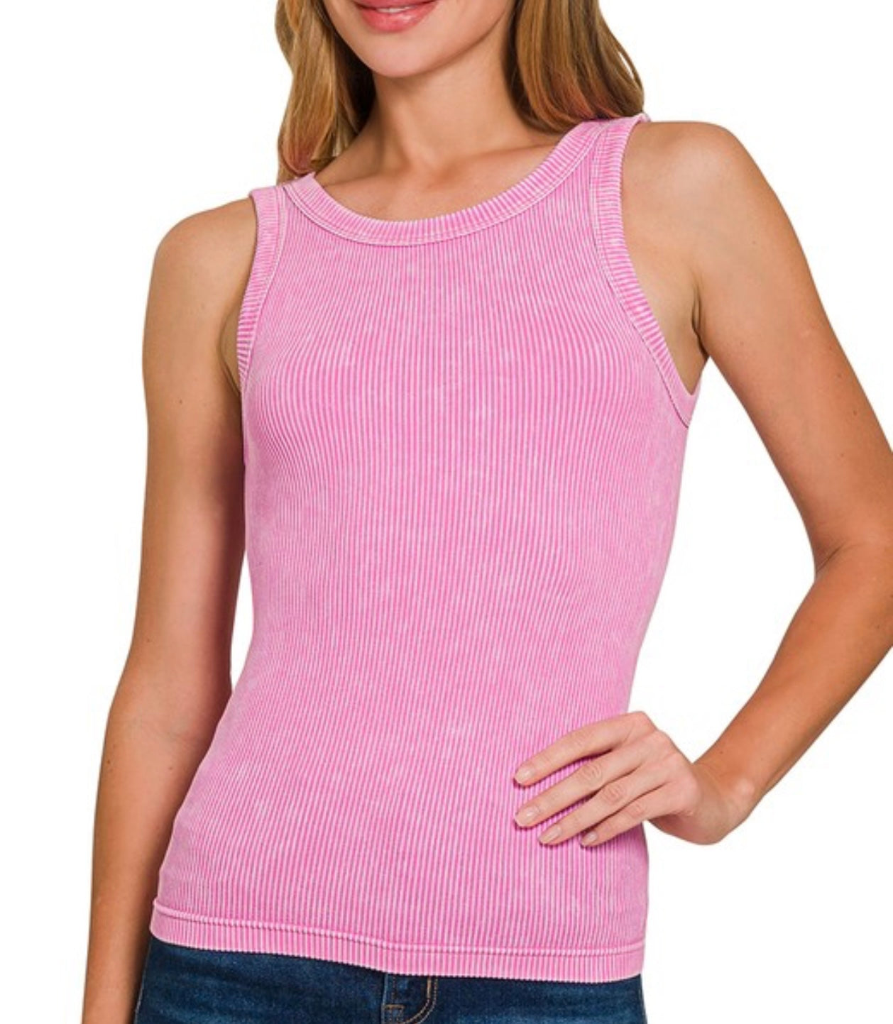 Two Way Seamless Ribbed Tank