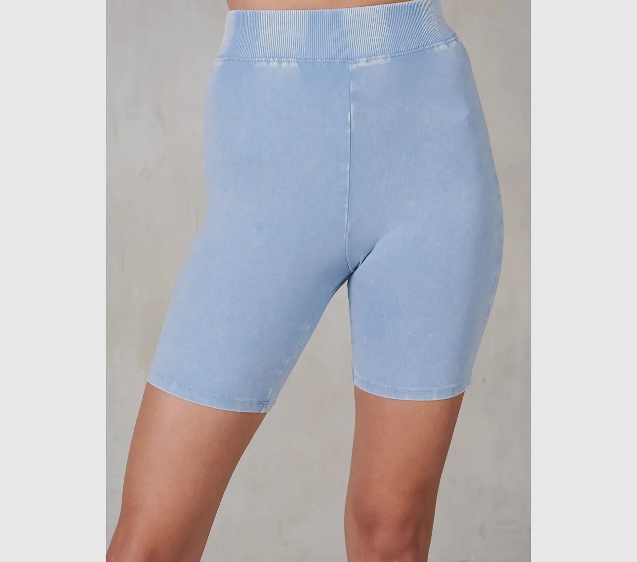 Ice Blue Biker Shorts