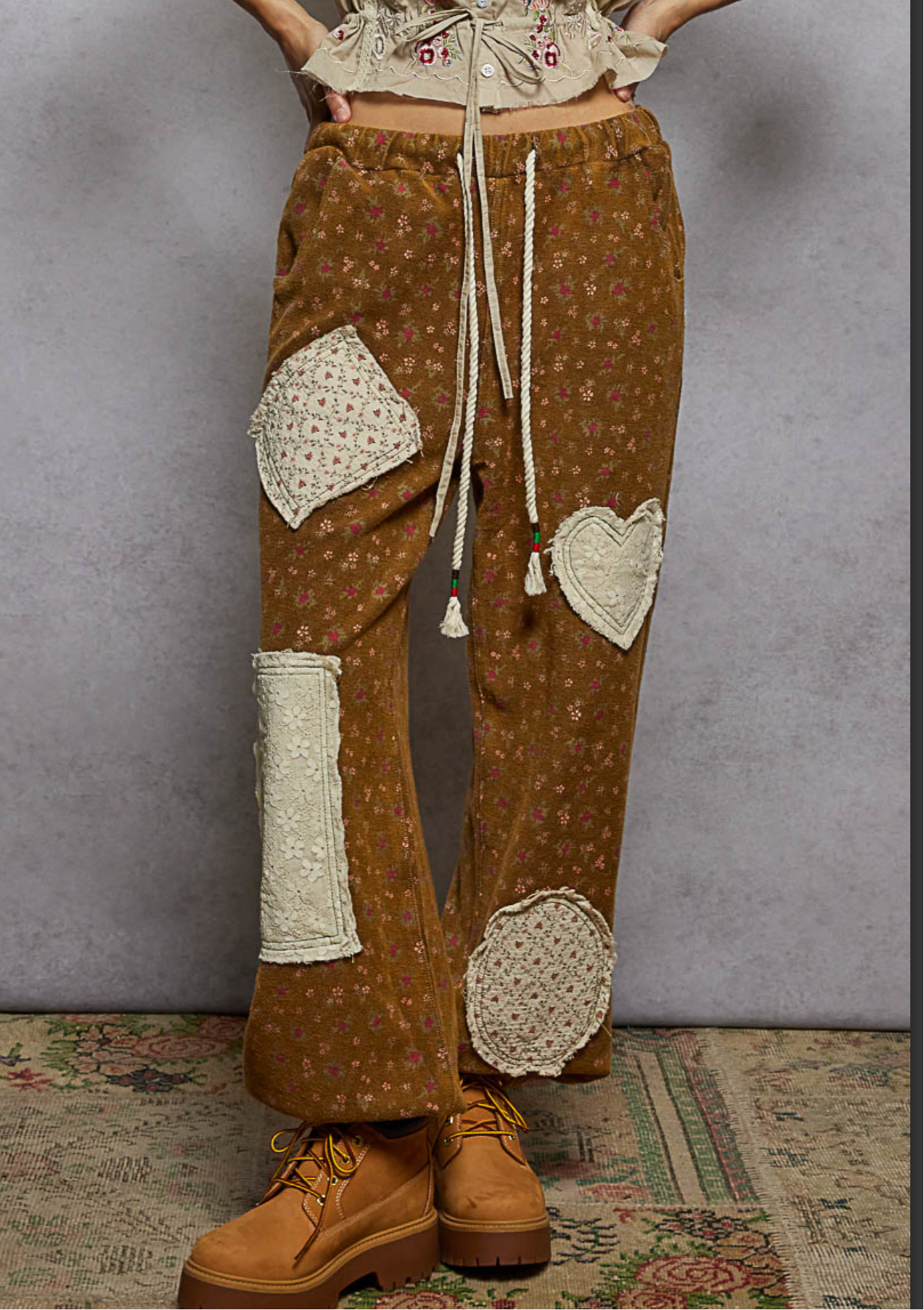 Rusted Ochre French Terry Joggers Pol
