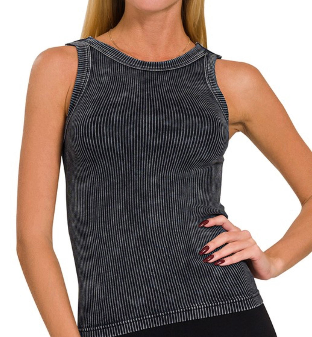 Two Way Seamless Ribbed Tank