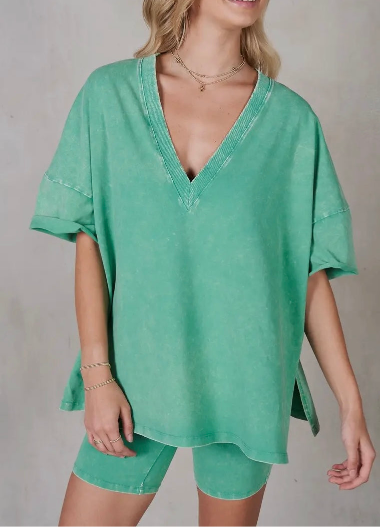 Kelly Green Oversized Top