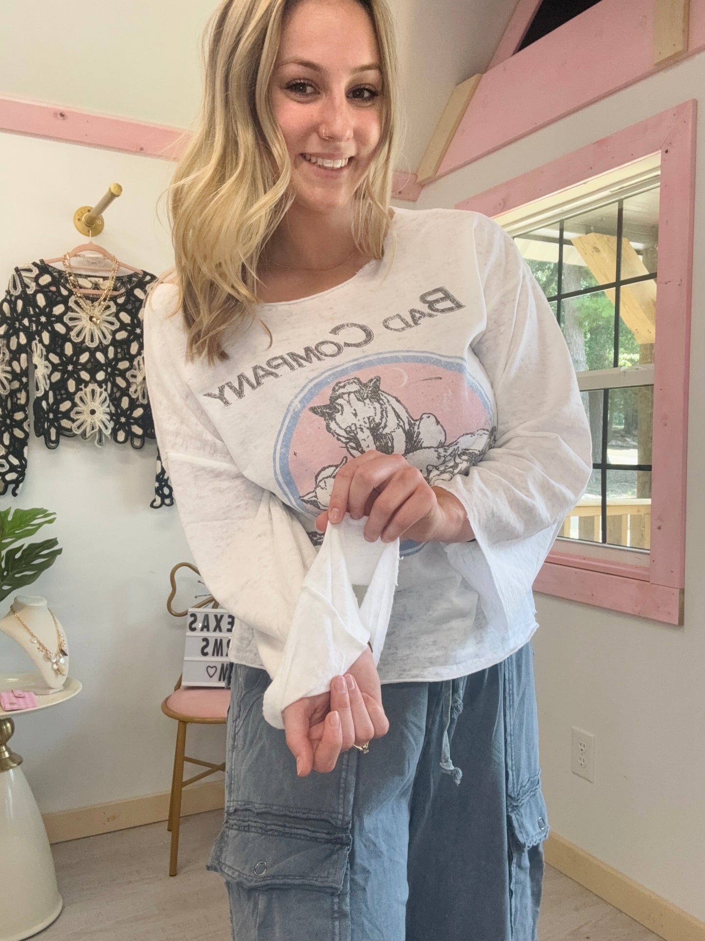 Bad Company Boat Neck Top