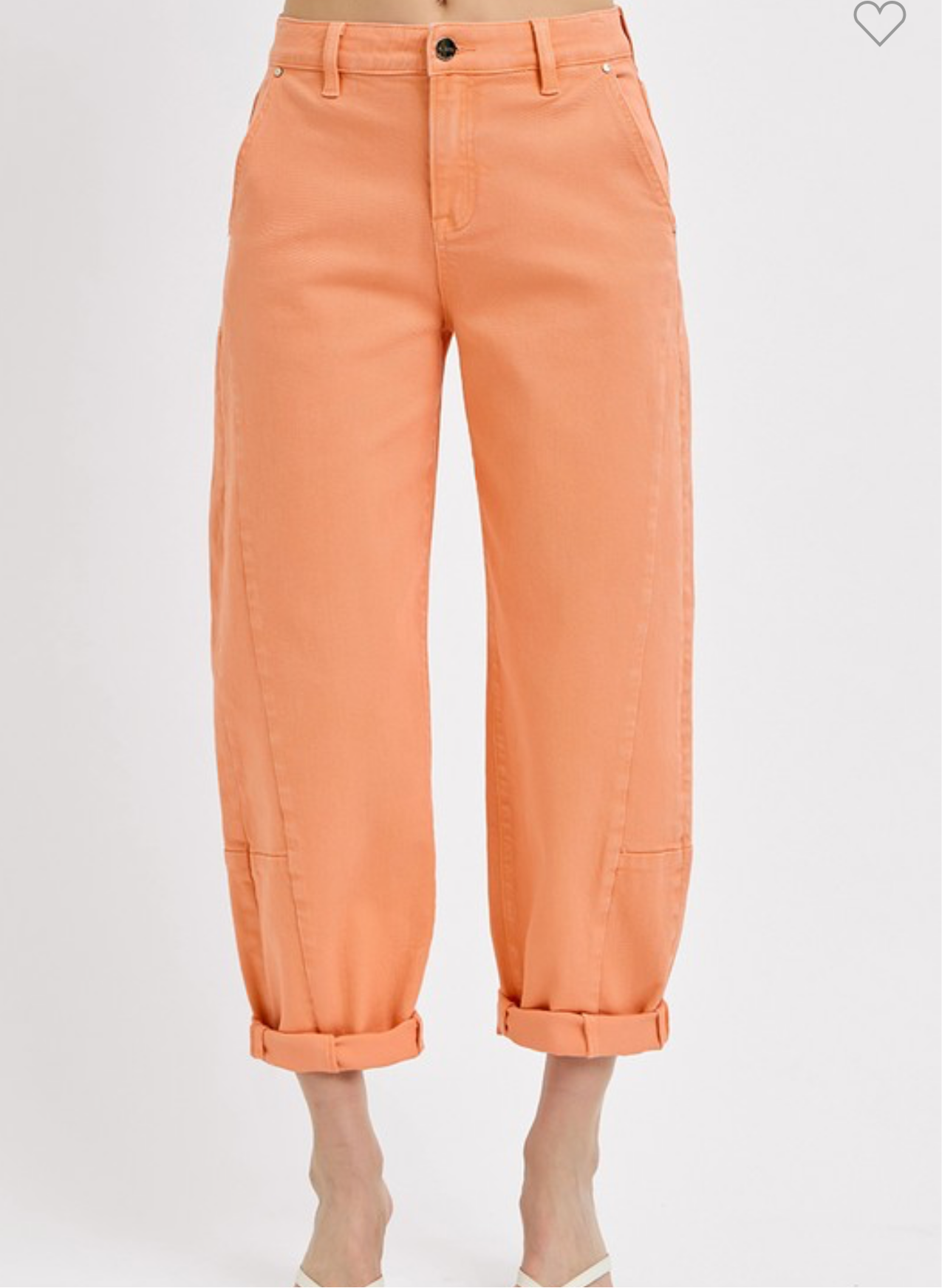 Coral Risen Barrel Jeans