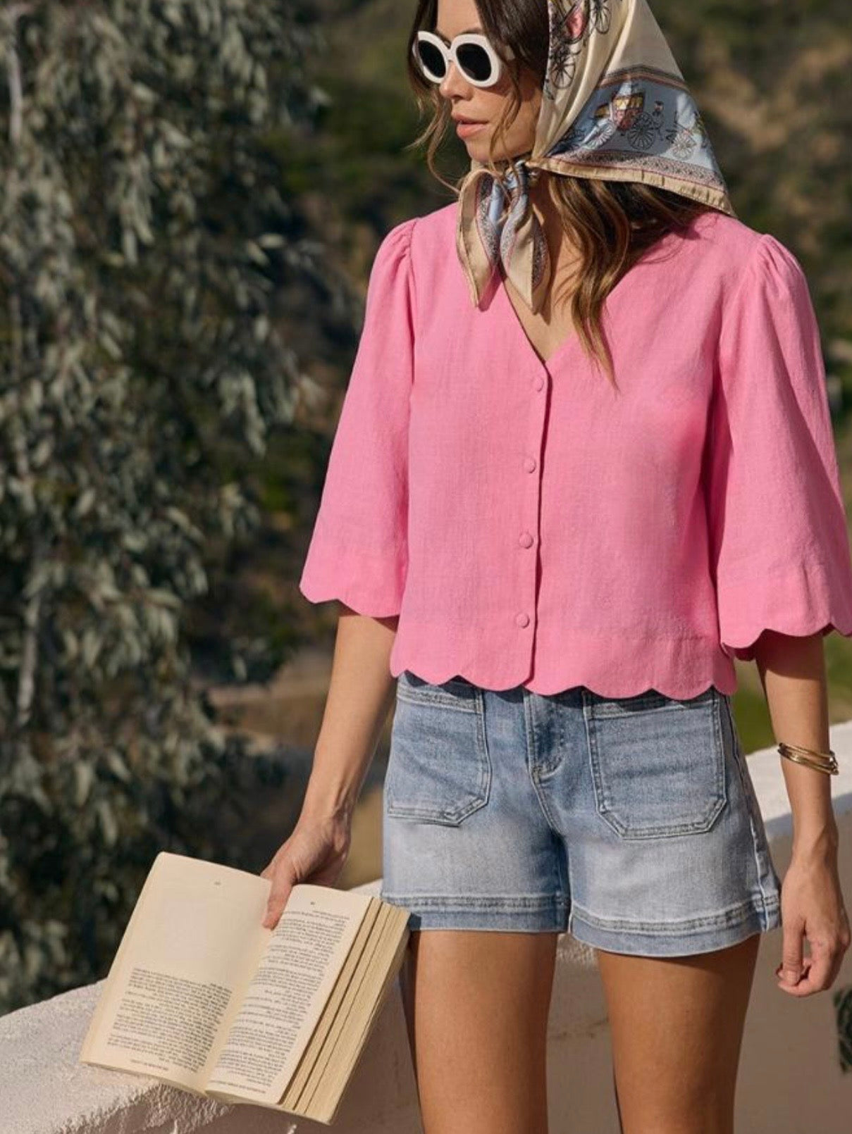 Aw6649 Denim Shorts
