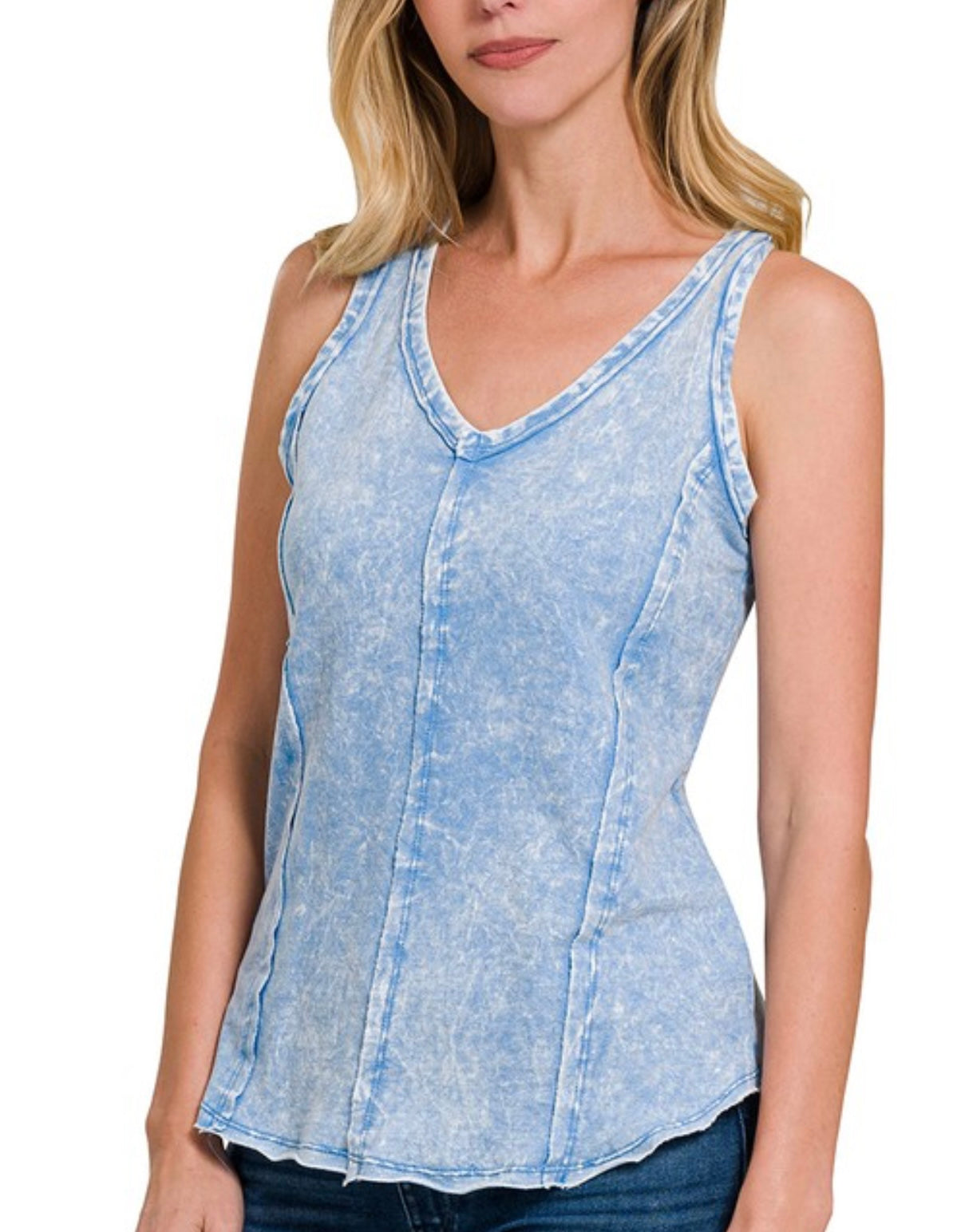 Mineral Wash Razor Back Tops