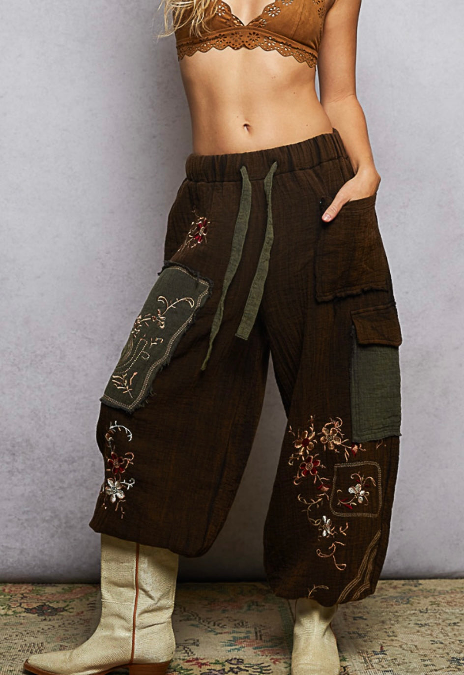 Nixon Floral Double Gauze Jogger Pol