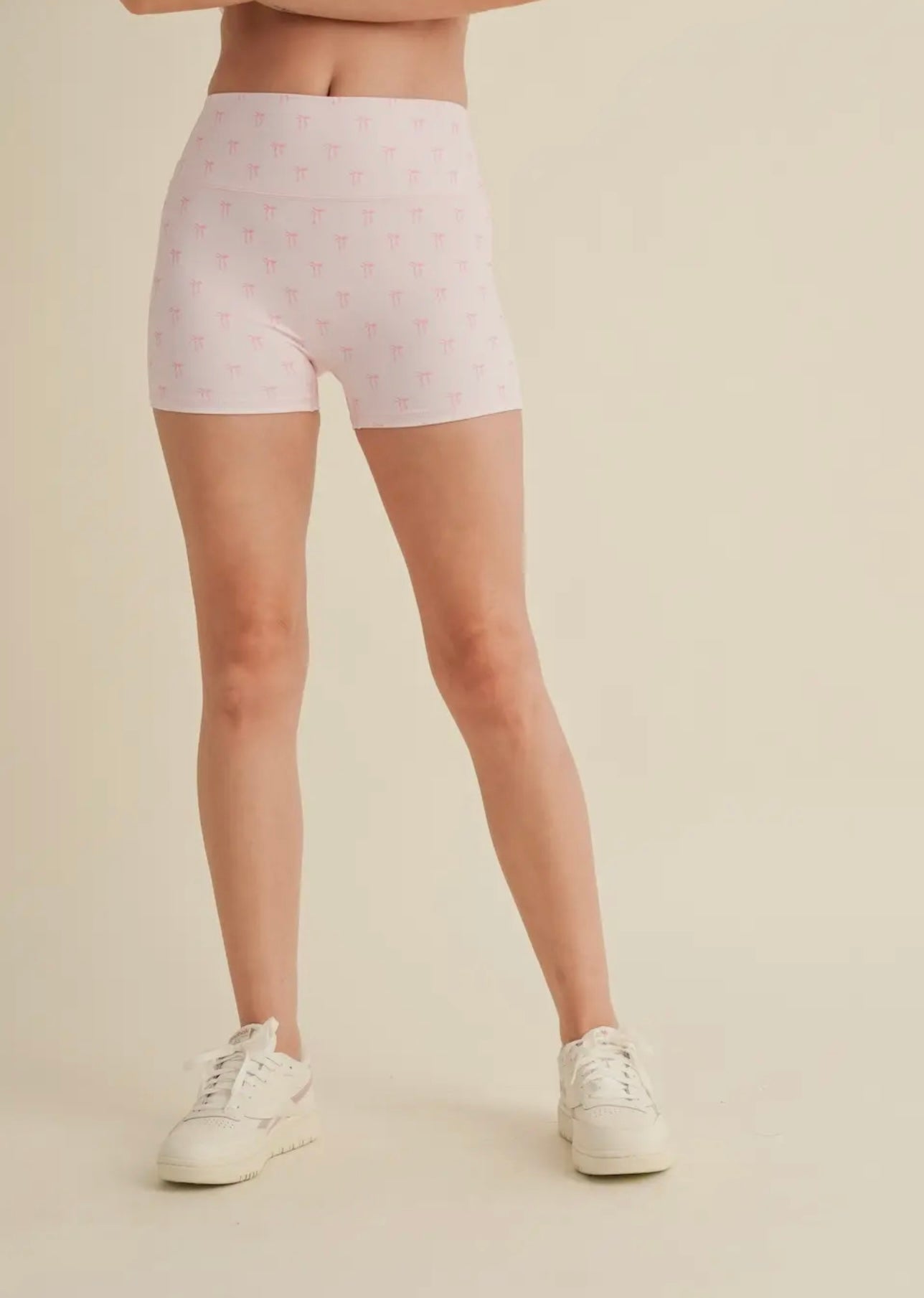 Pink Bow Biker Shorts by Kim