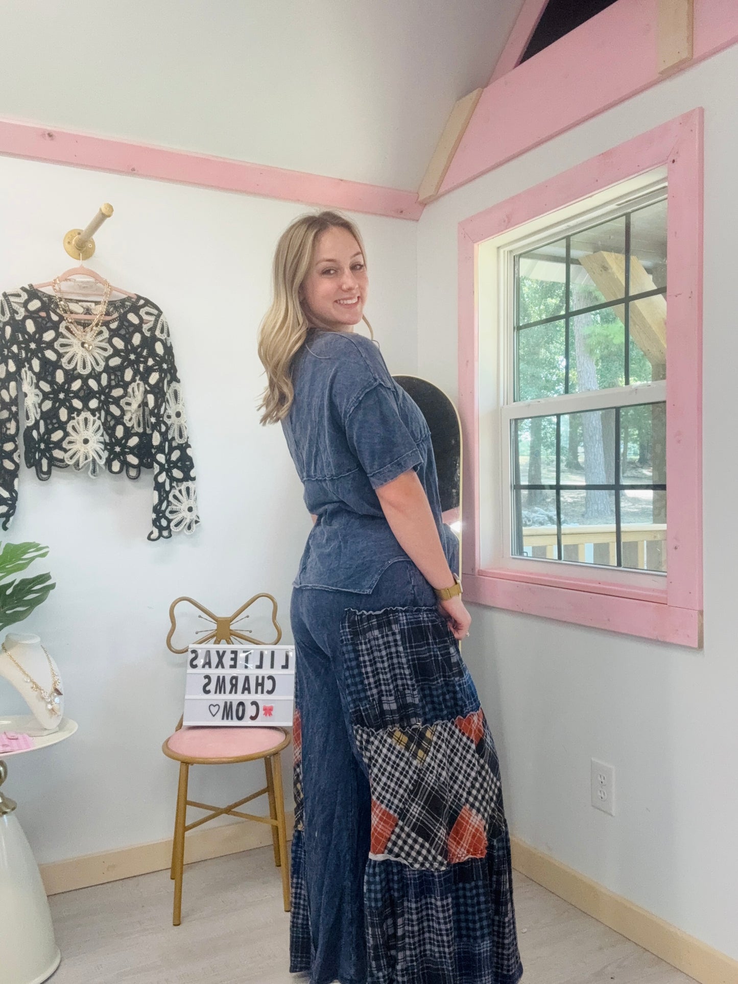 Navy Blue Caroline Pants