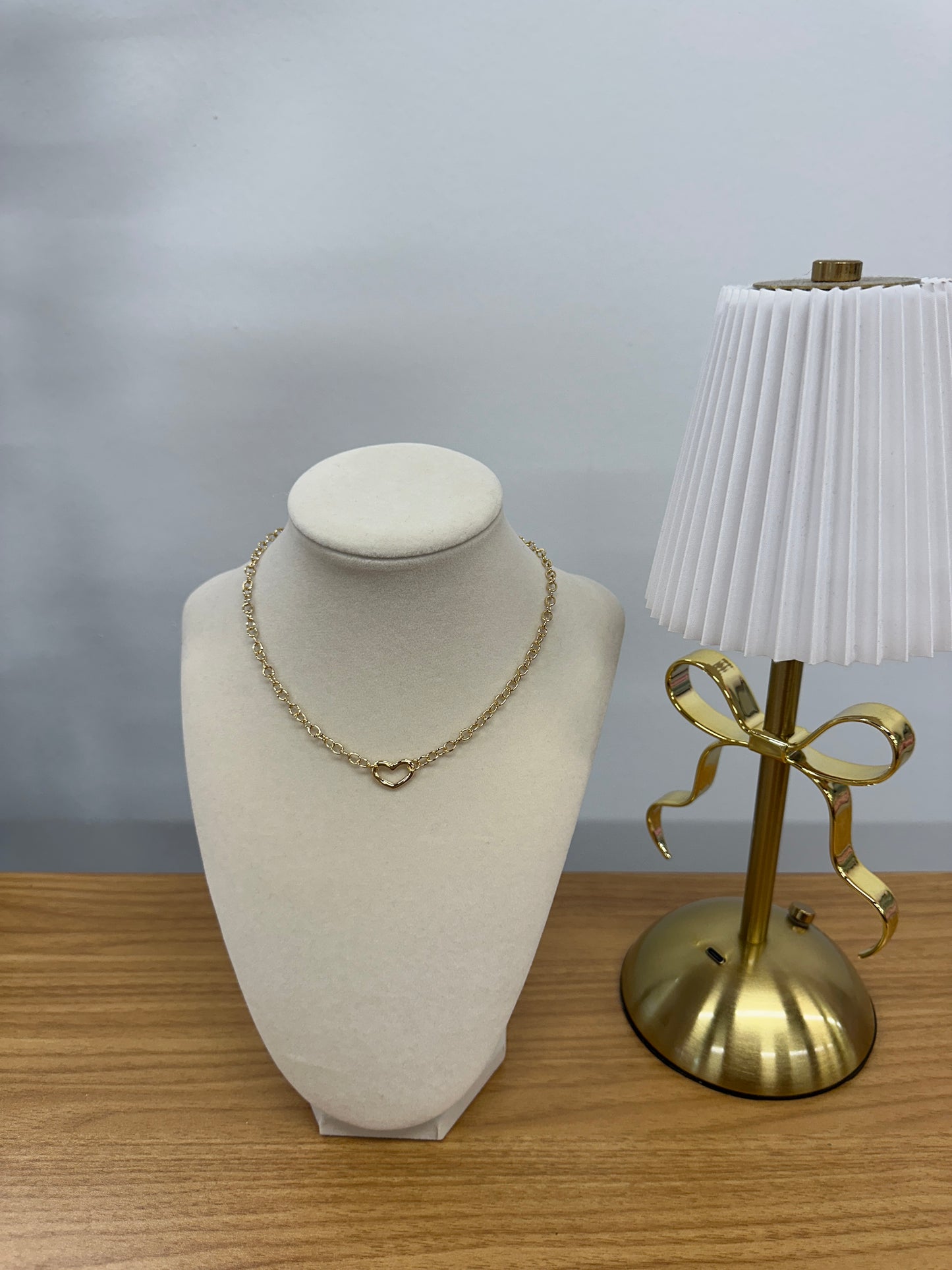 Choker Gold Heart Necklace