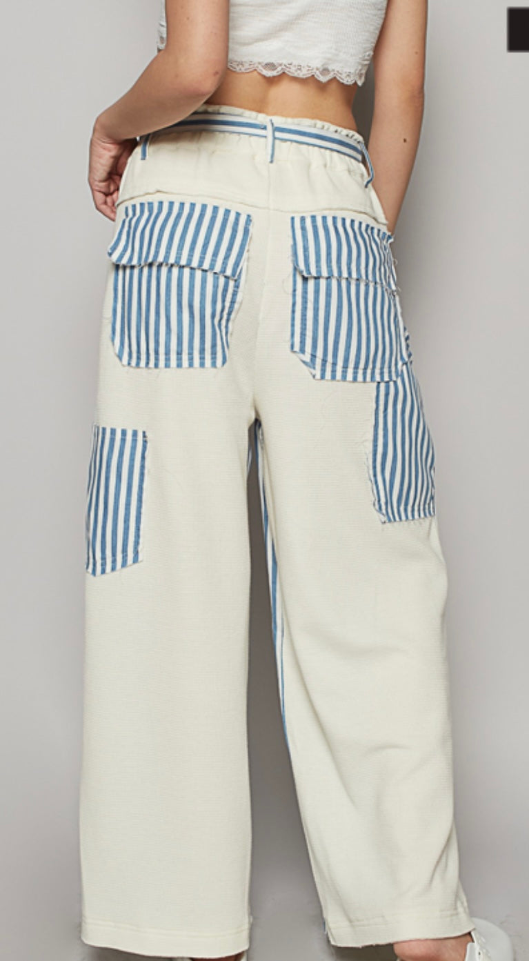 Blue Stripe and Thermal POL Pants