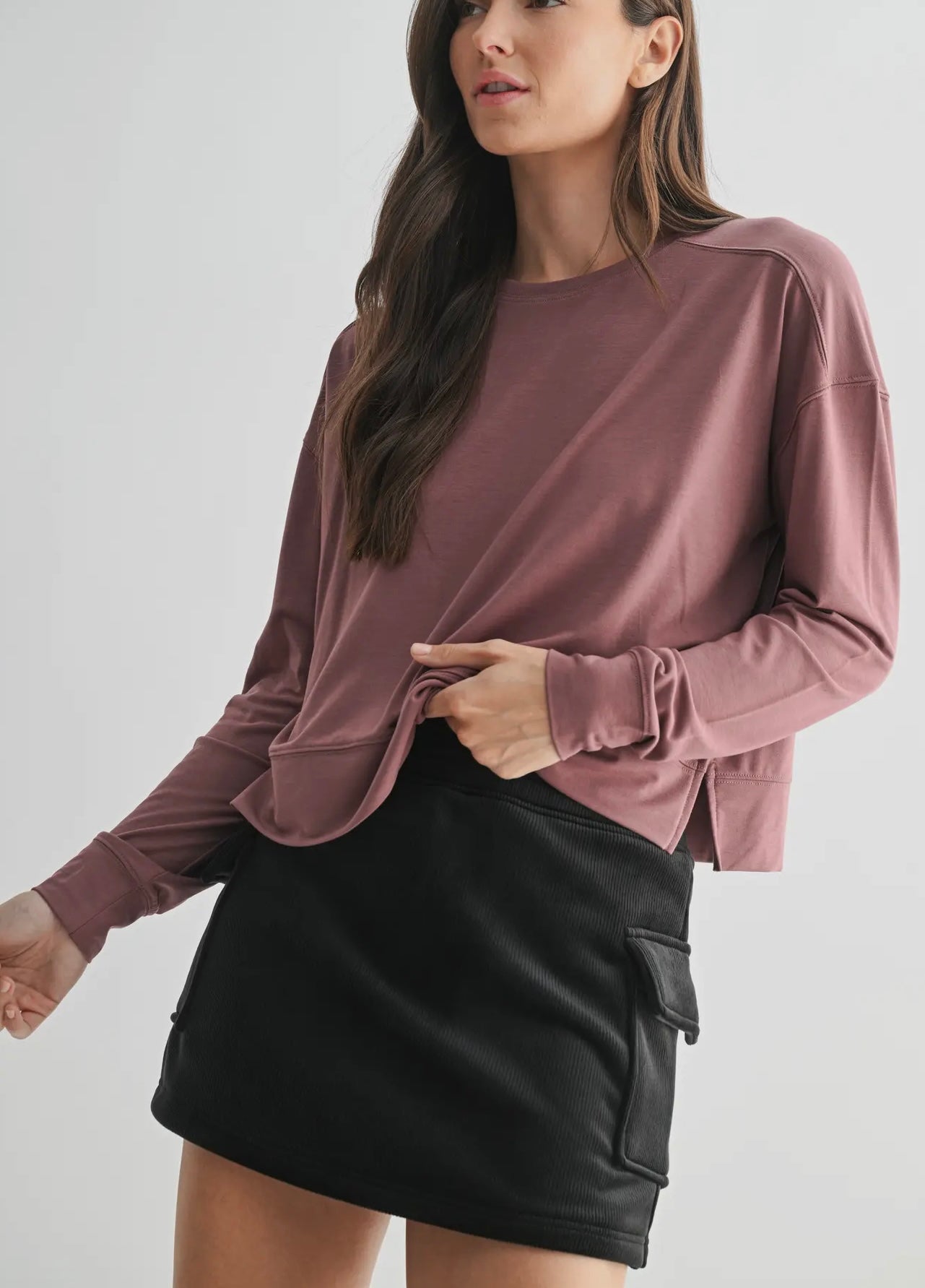 Boxy Crop Top Mono B