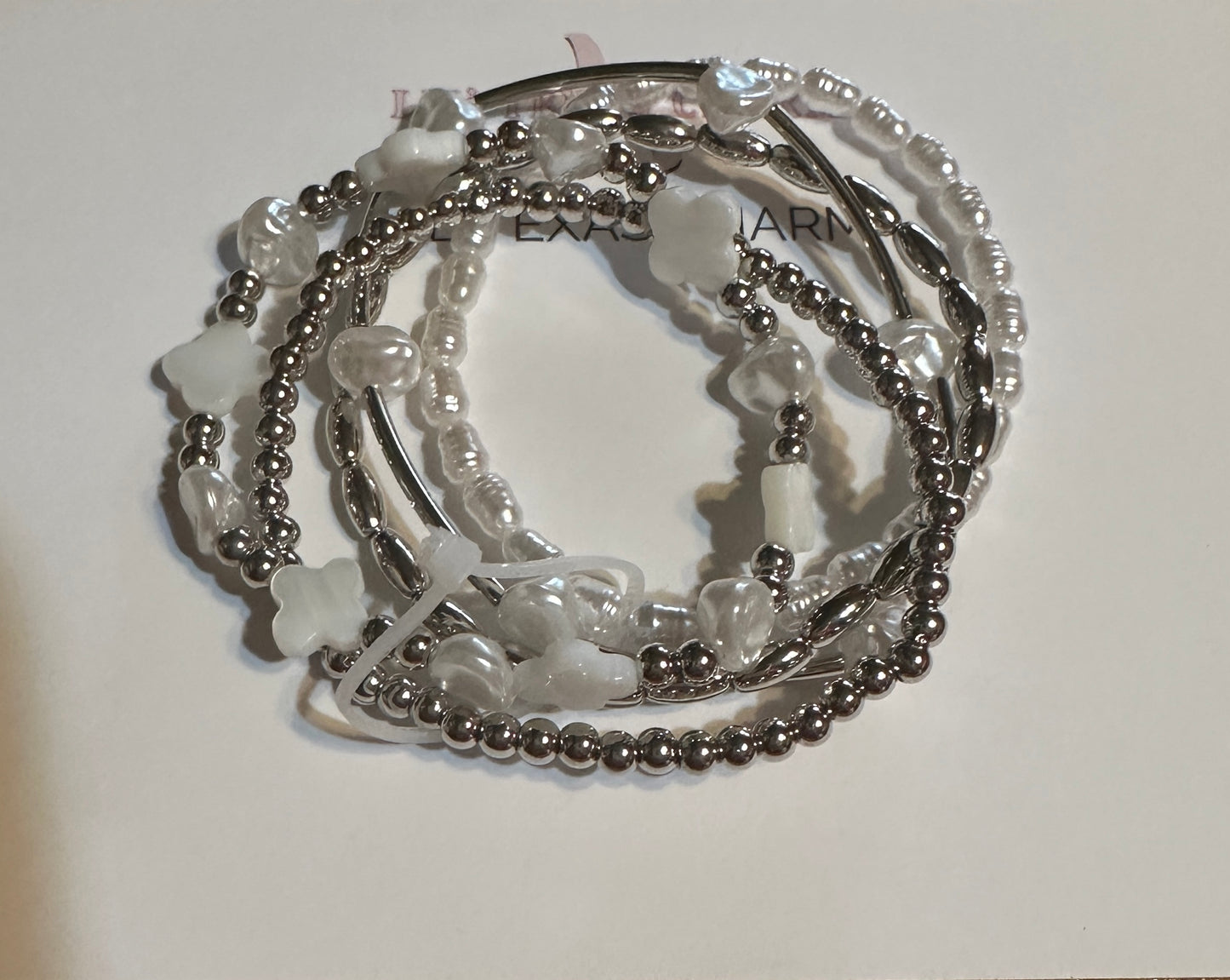 Silver and Shells Bangles