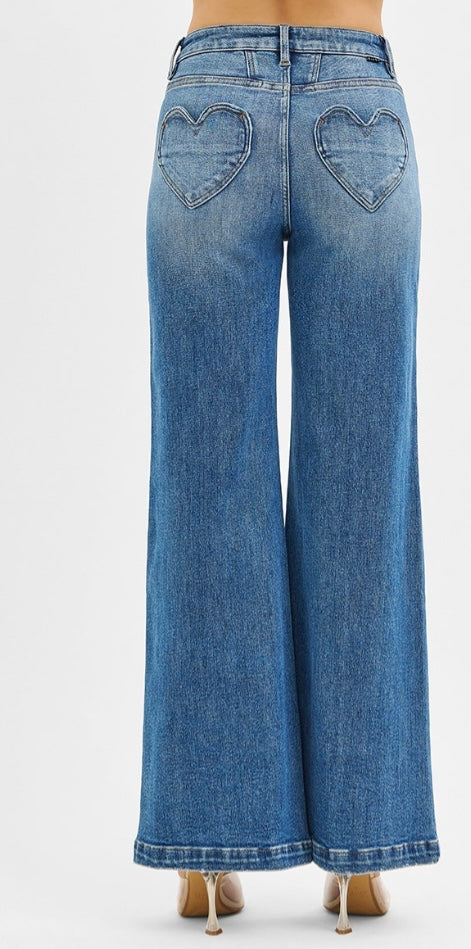 Risen High Rise Heart Pocket