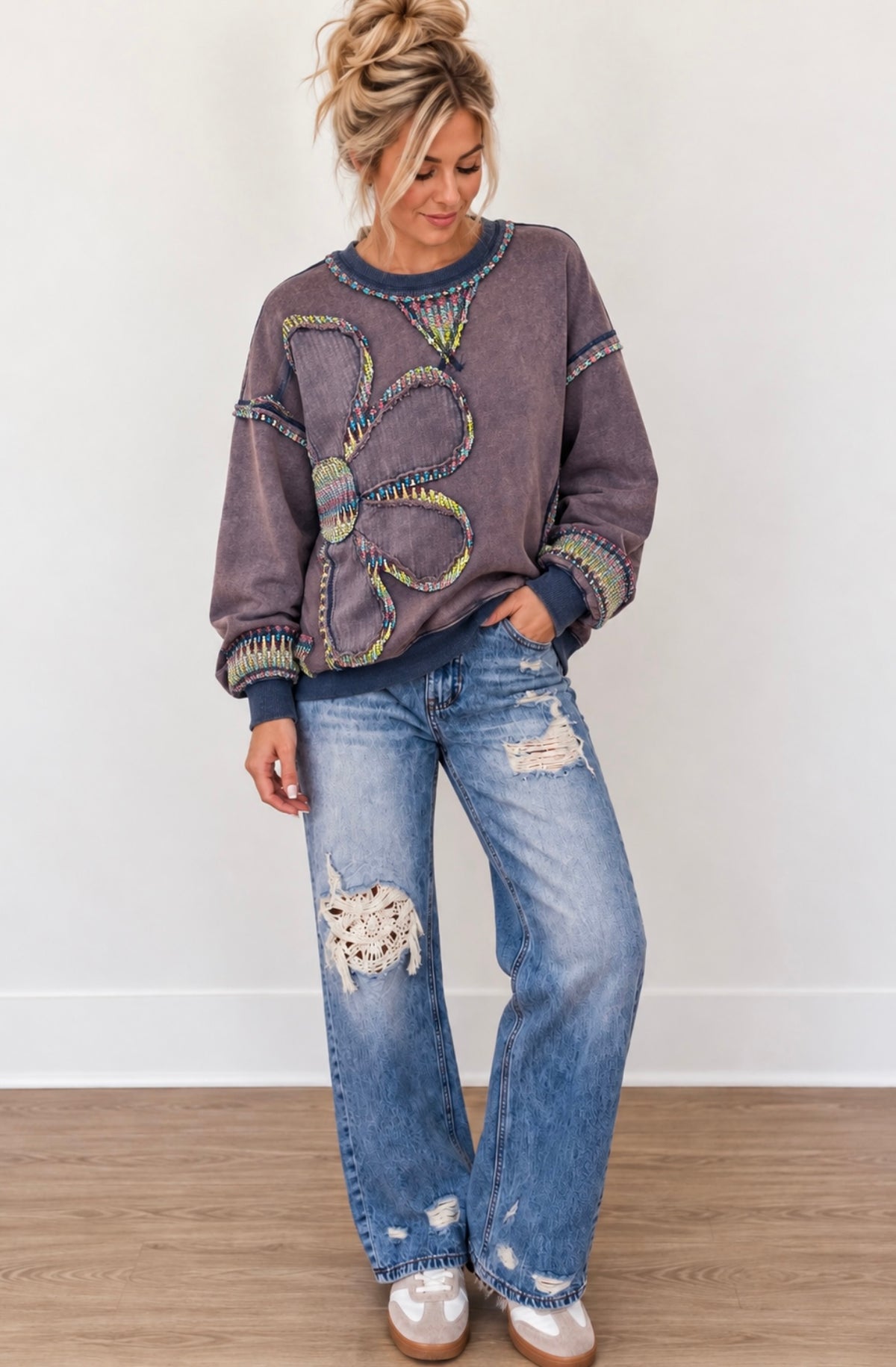 Easel Blueberry Sweater