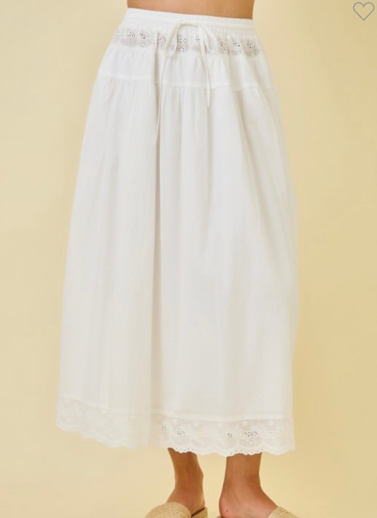 Sweet Serenity White Skirt
