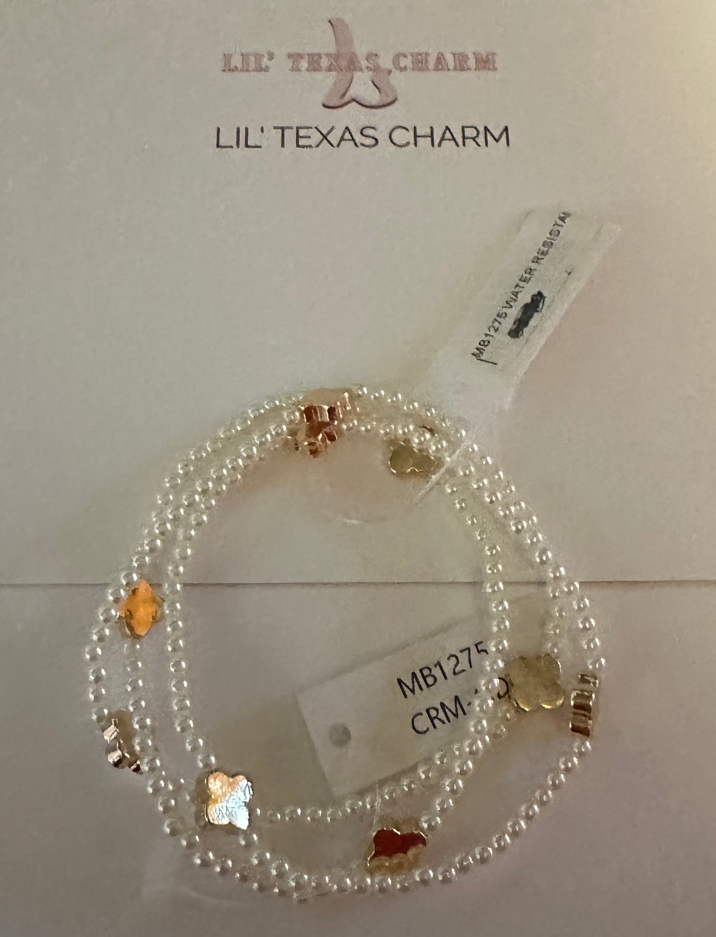 Pearl and Gold Leaf Water Resistant