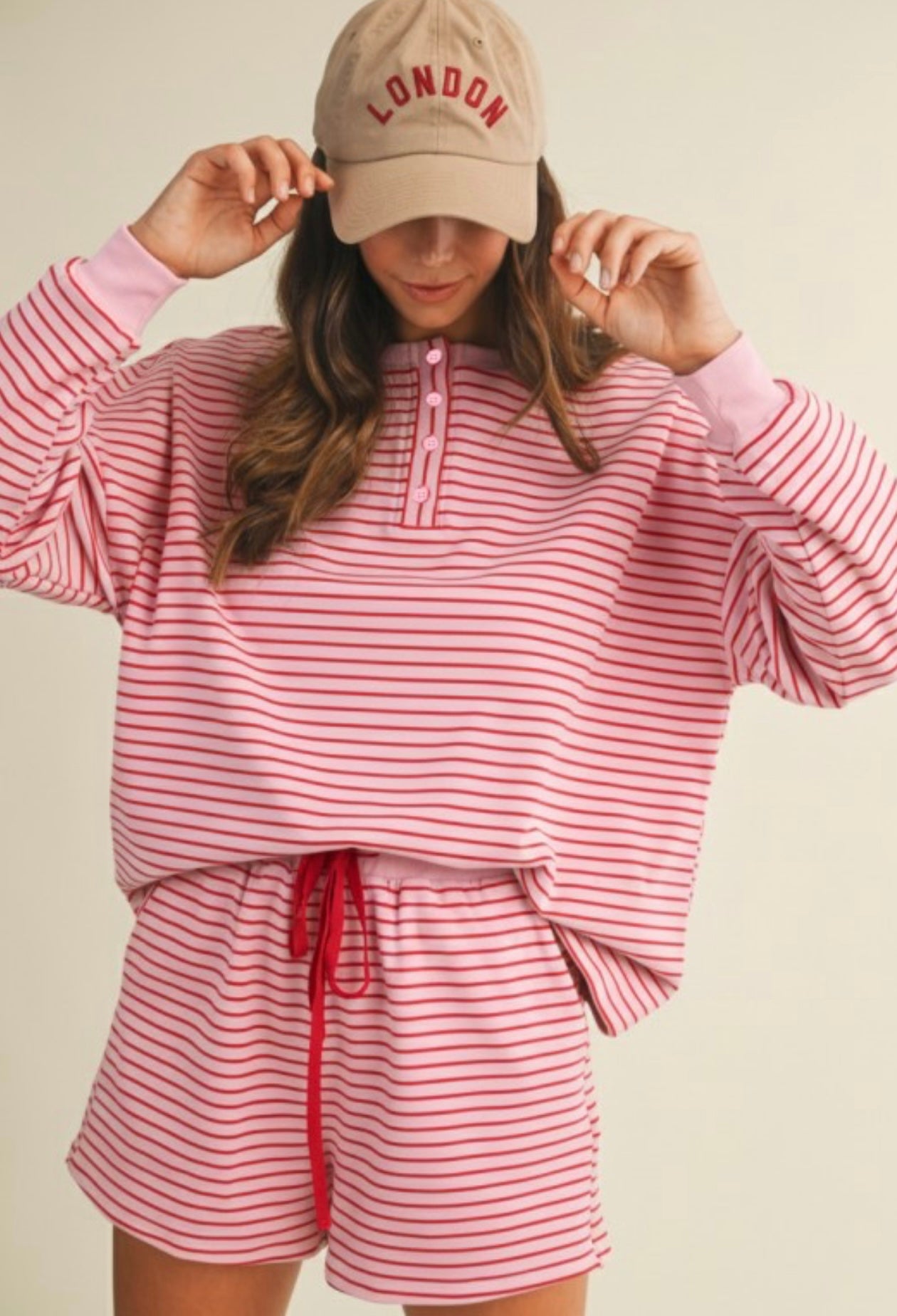 AW Pink Stripe Set