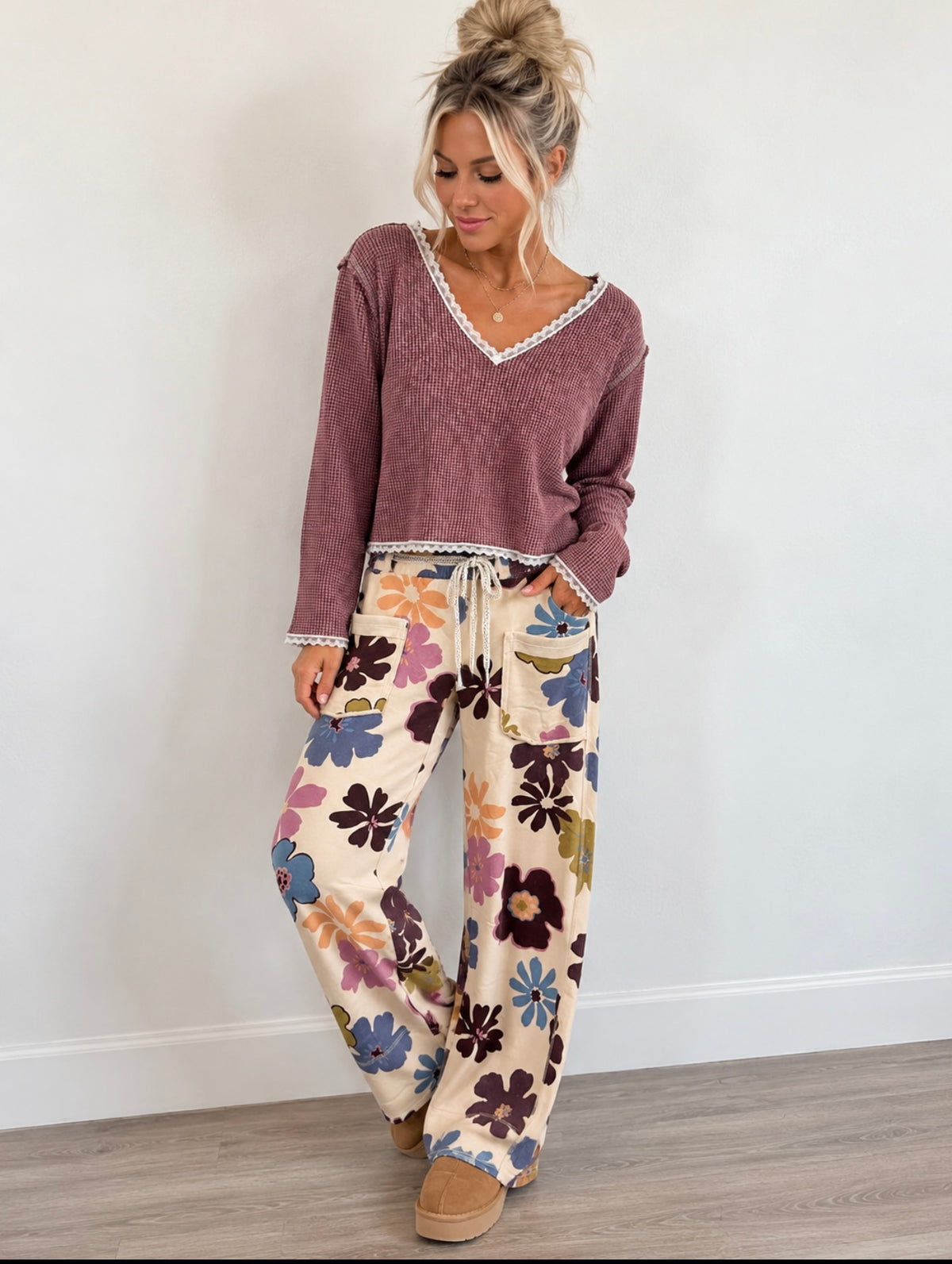 POL Vintage Wash Red Top