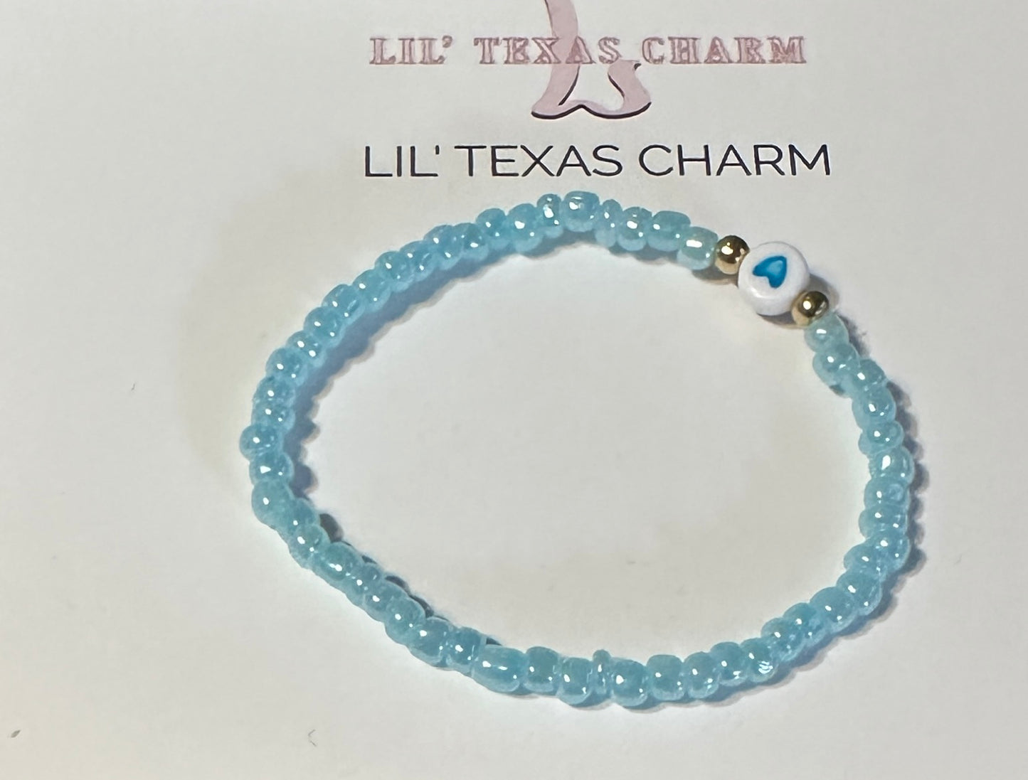 Blue Heart Friendship Braclet