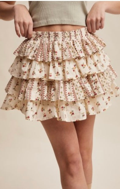 Floral Flutter Skort