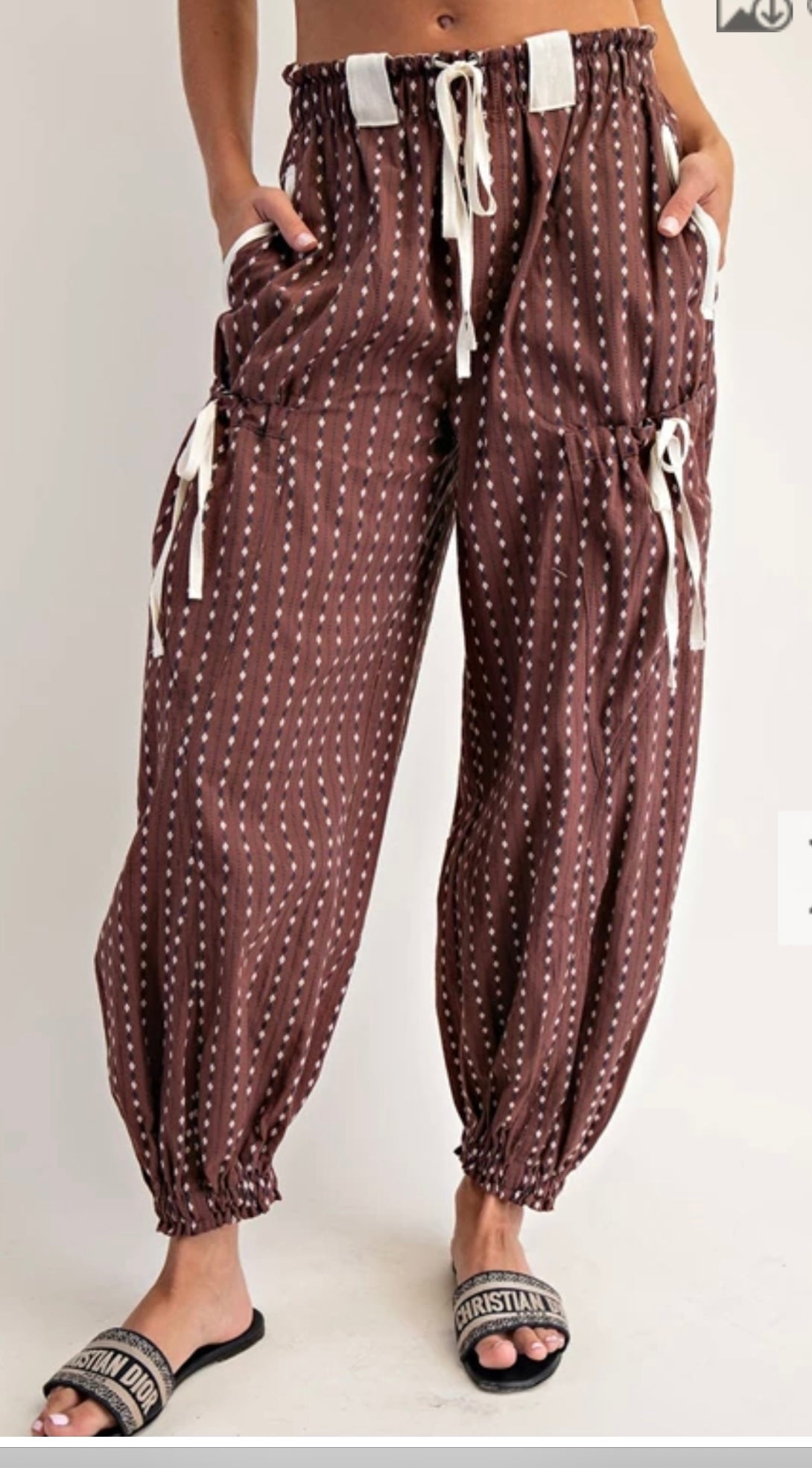 Diamond Brownie Bow Joggers Eesome