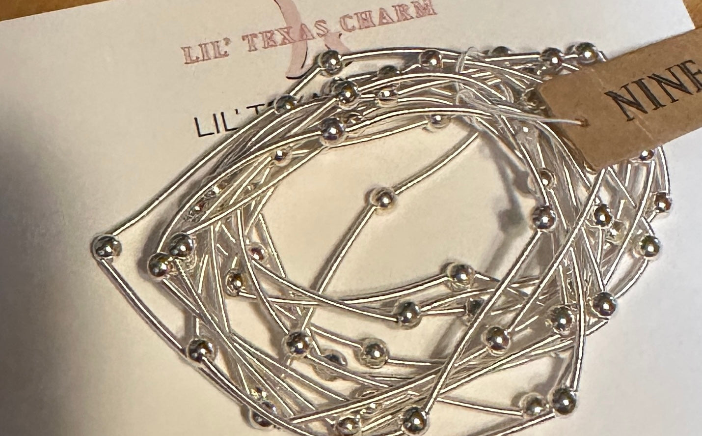 Silver Ball Braclet