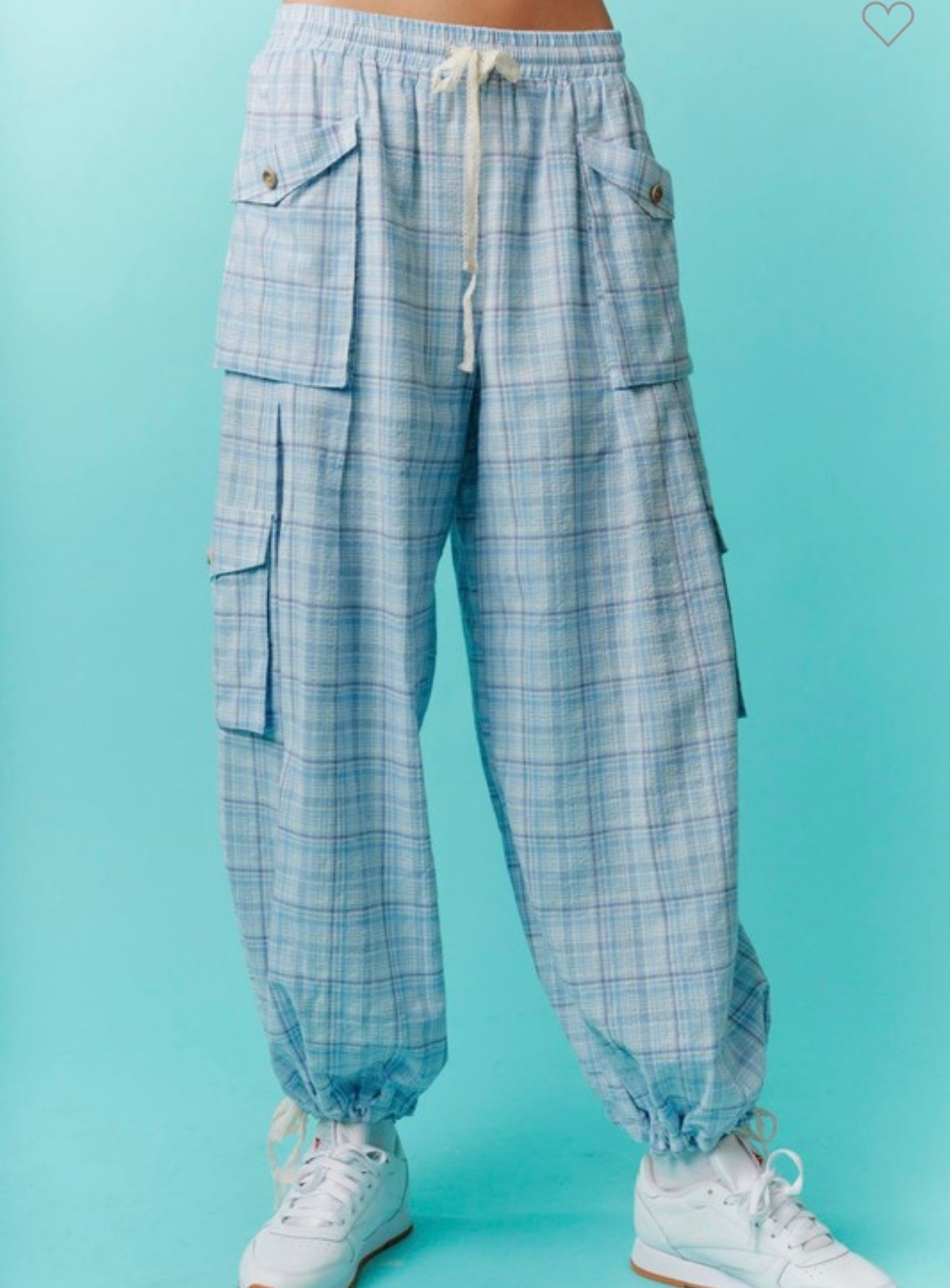 Seersucker Summer Blue Plaid