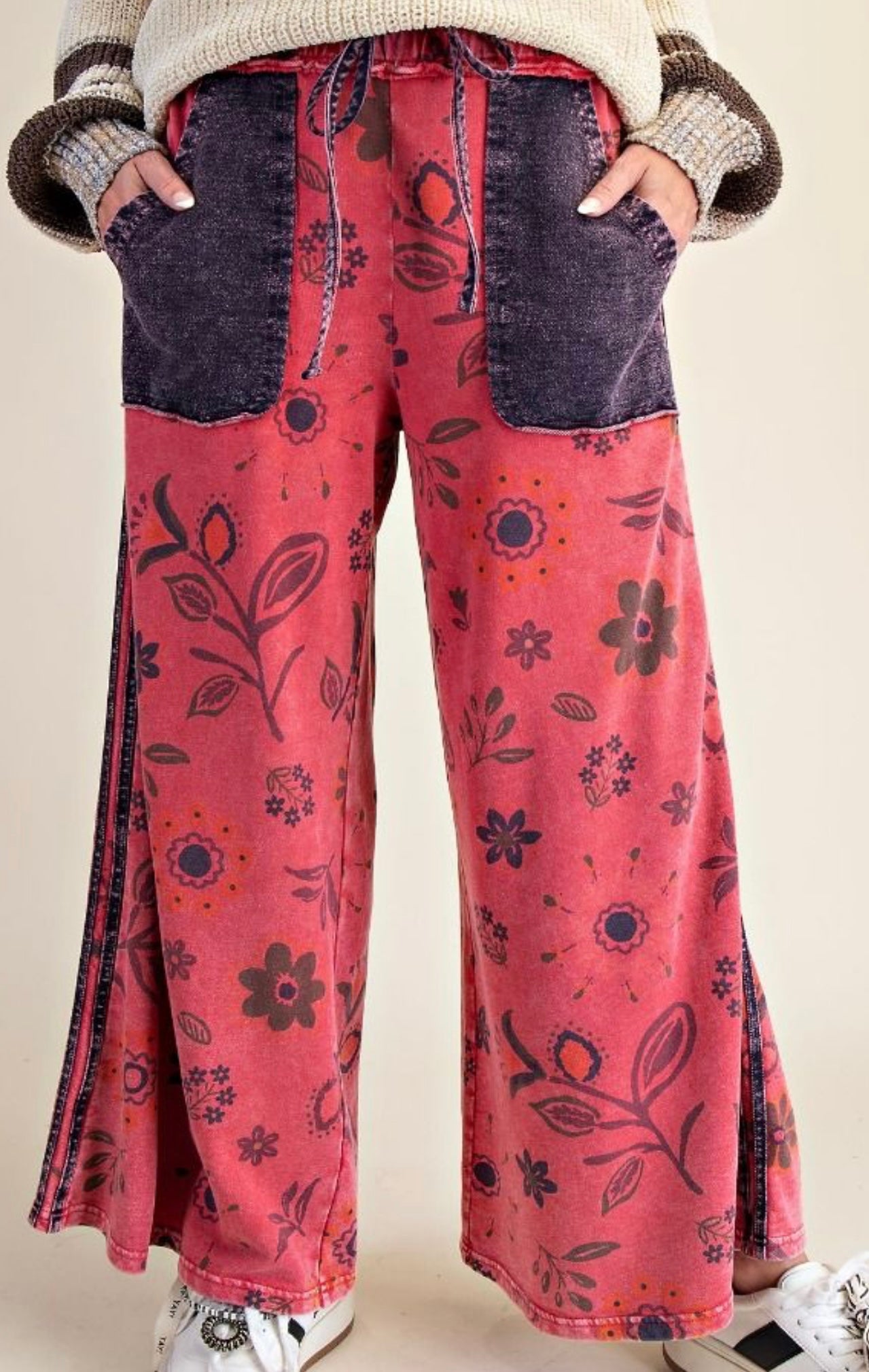 Flower Power Pants (Red)