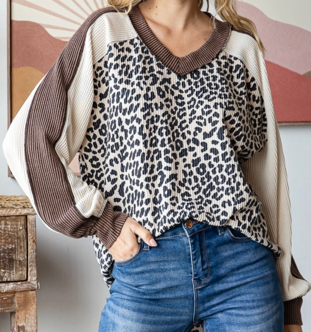 Animal Print Pullover