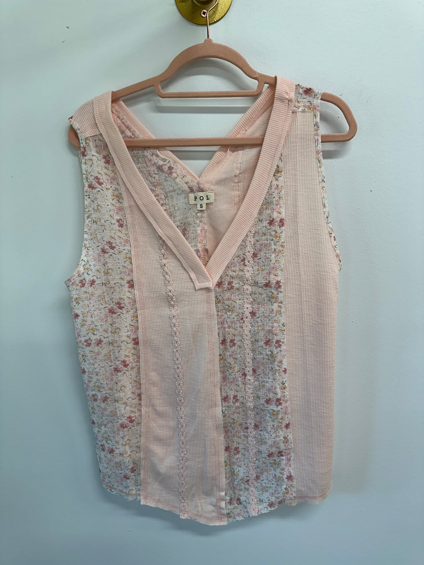 Libby Pink Pol Tank Top