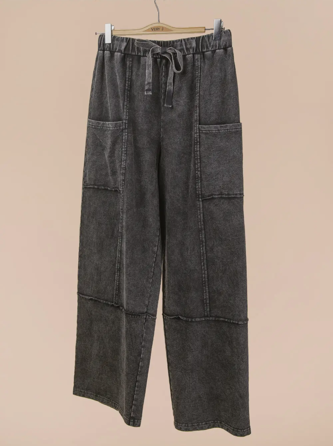 Mineral Wash Black Very J Pants