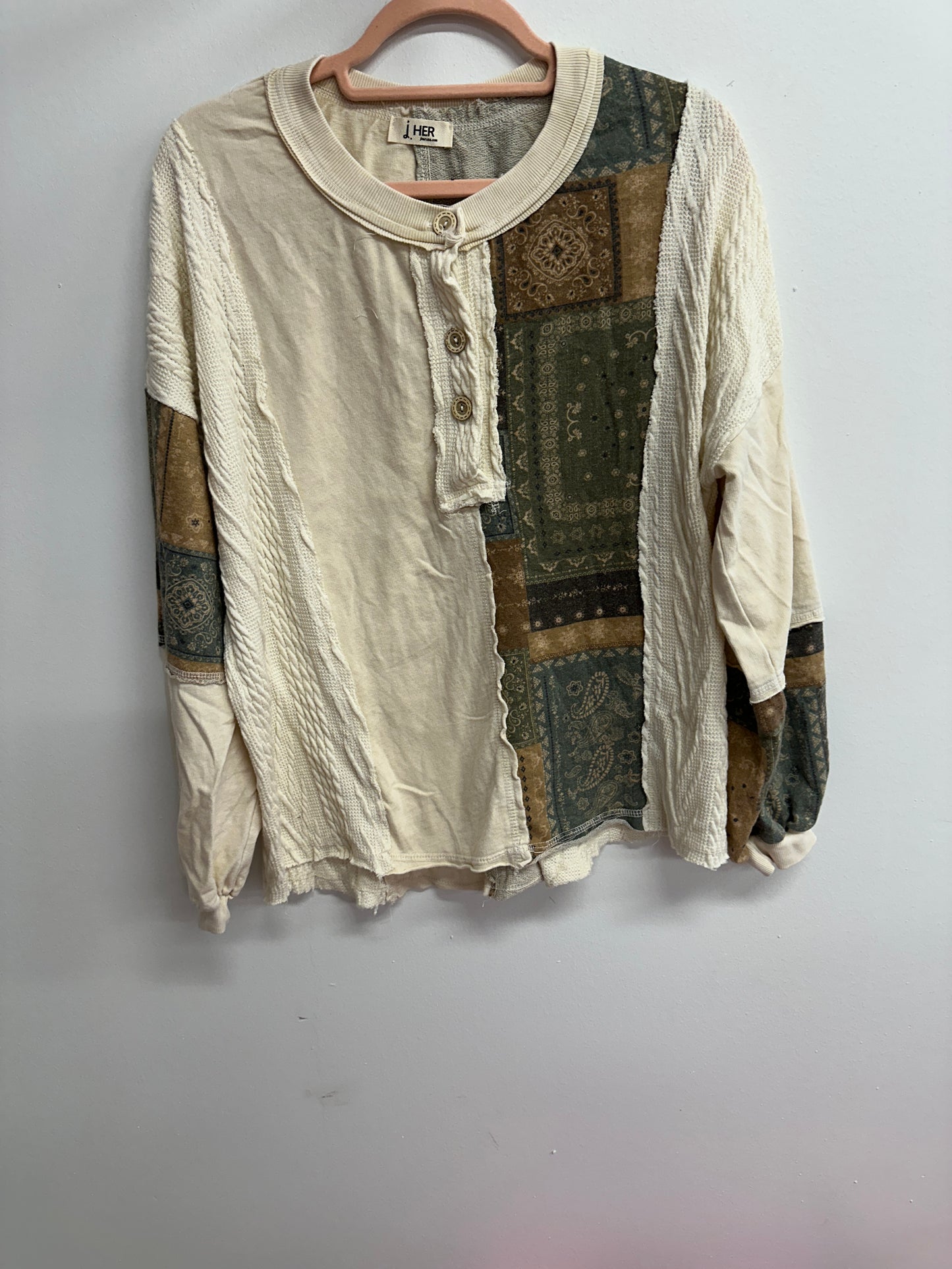 Natural Patchwork Top JHer