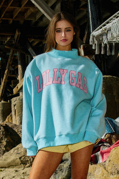 DILLYDALLY2 | Reversible Mockneck Sweatshirt