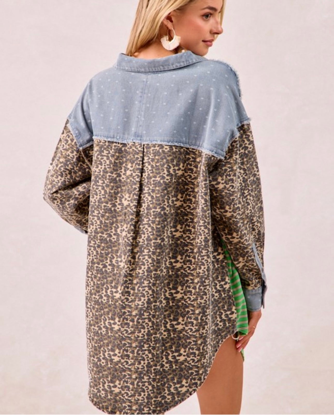 Jean Animal Stripe Floral Mix Bibi