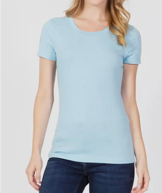 Light Blue Round Neck Tshirt