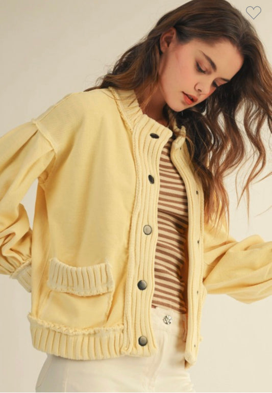 Lemon Cardigan Jacket