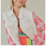 Off White Granny Patch Sleeve Jacket