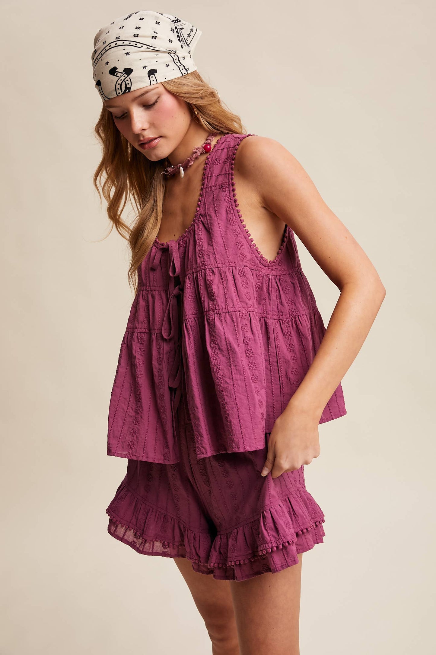 Plum Tired Short Set