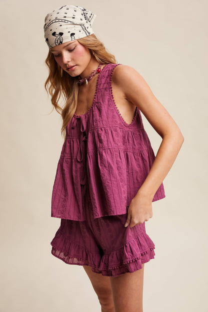 Plum Tired Short Set
