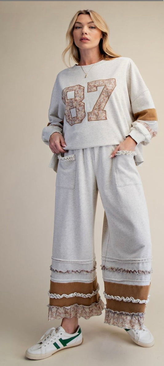 Grey and Taupe Pants Easel