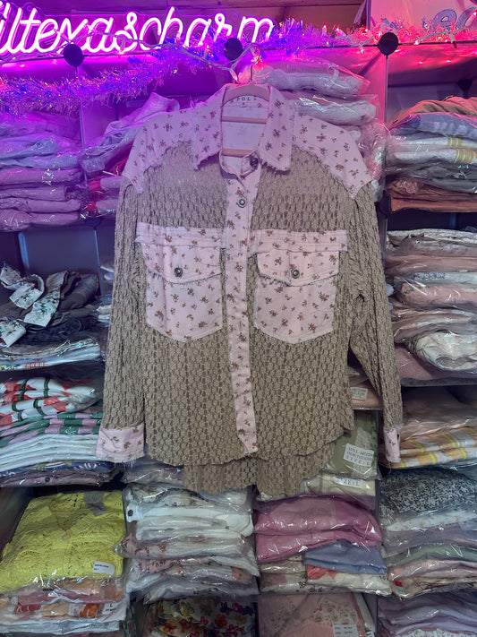 Floral with Tan Top