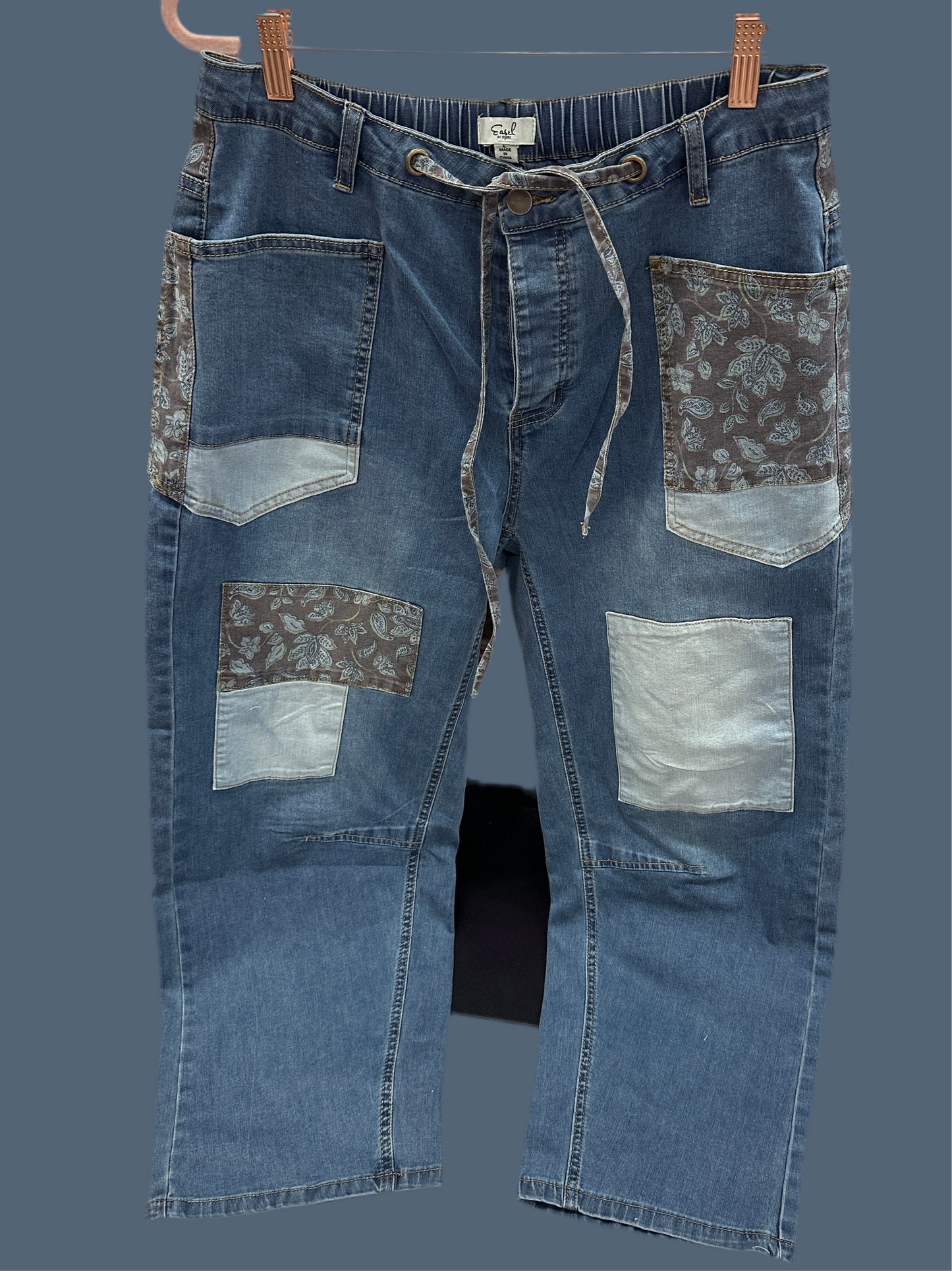 Denim Desert Patch Jeans Easel