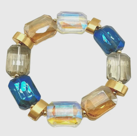 Multi Crystal Stone Bracelet