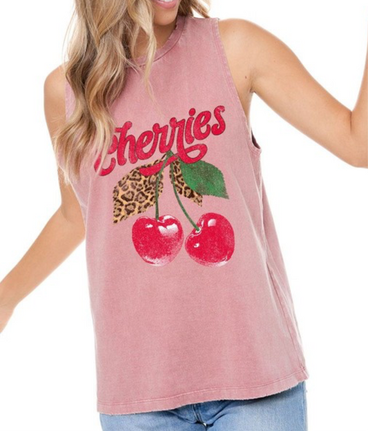 Brick Mineral Wash Cherries Top